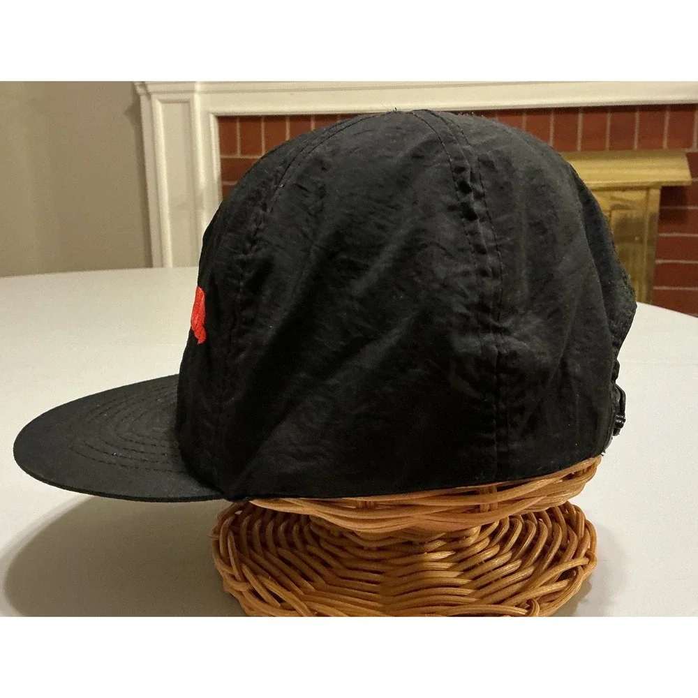 VTG‎ 90s Magnatude Cigarettes Snapback Hat Black Nylon Embroidered Logo Cap